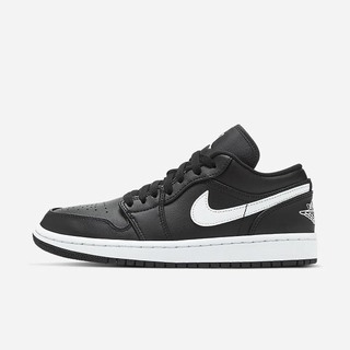 Pantofi Casual Nike Air Jordan 1 Low Dama Negrii Albi | ZJEH-79306